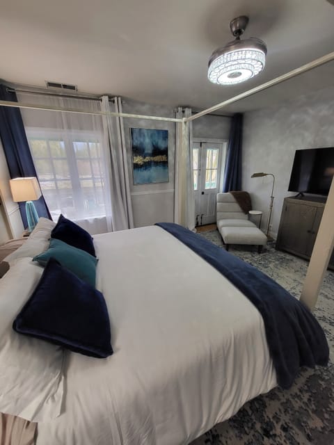 King Bedroom with Balcony onto Main Street