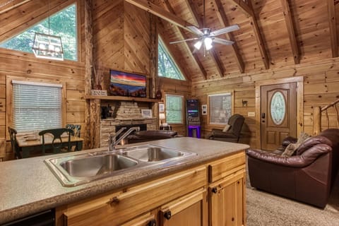 Cabin, 2 Bedrooms | Private kitchen | Fridge, oven, coffee/tea maker, toaster