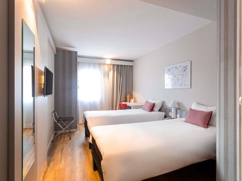 Room, 2 Twin Beds | Down comforters, individually furnished, desk, laptop workspace