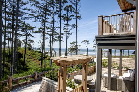 Balconies and patios with ocean views