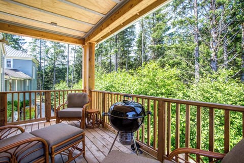 Back porch with seating