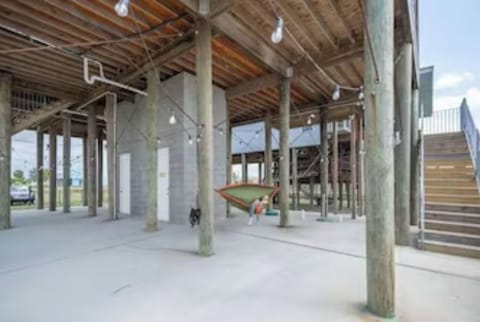 Relax in one of the provided hammock’s.