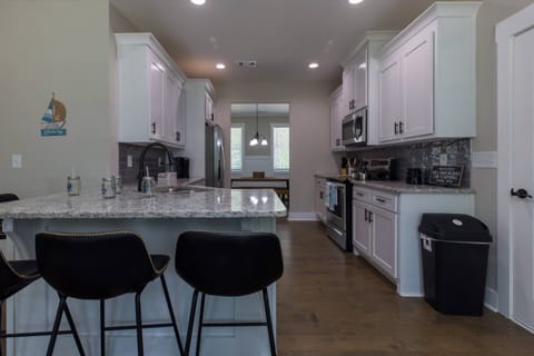 Snacks! Or Lunch! Or dinner! It all starts here in the full kitchen.