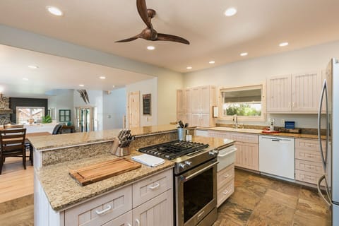 Large Kitchen with Island and Breakfast Bar