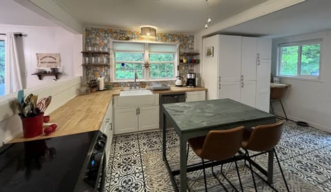 Large working spaces and storage for preparing your favorite meals.