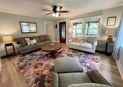 Large living room, perfect for relaxing and entertaining family and friends.