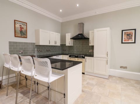 Fridge, dishwasher, electric kettle, toaster