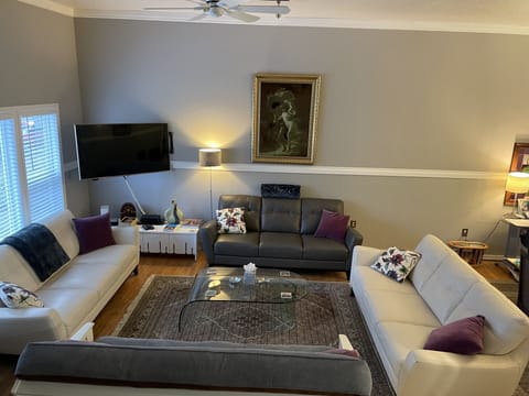 The spacious, airy sitting room.