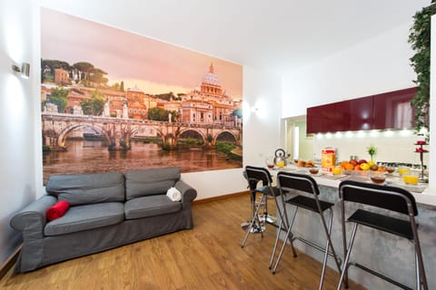 Apartment | Living area | 26-inch flat-screen TV with digital channels, TV
