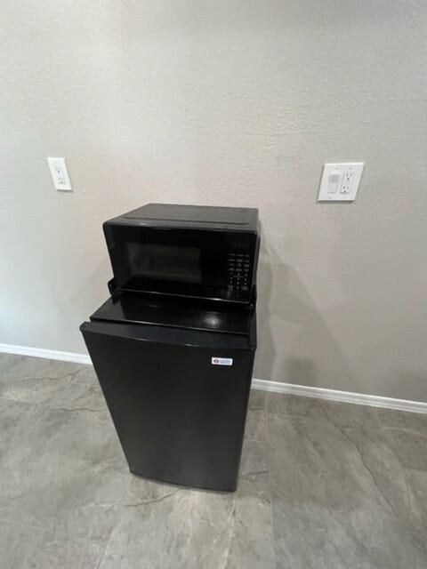 Mini frig and microwave