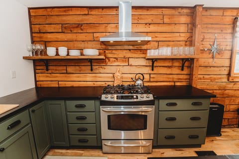 Fully Stocked Kitchen with Gas Range