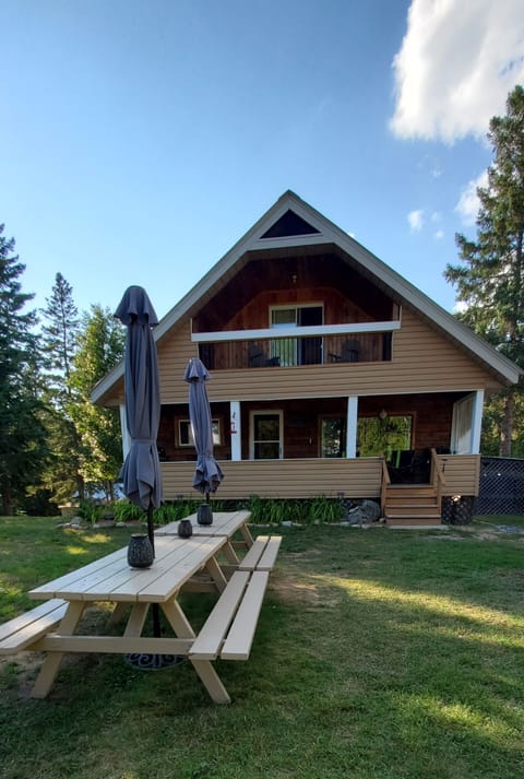 Main Cottage:  Is a log home. Do not let the siding fool you.