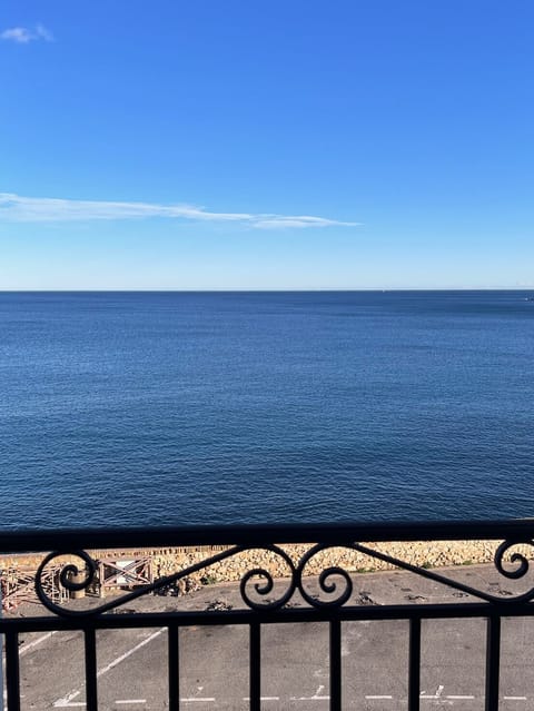 View from french balcony in living room