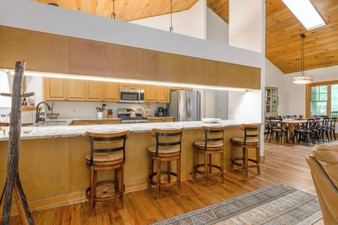 Plenty of kitchen counter space for cooking and baking