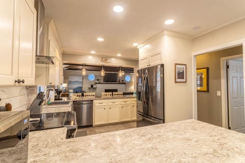 Large Kitchen with Stainless Appliances