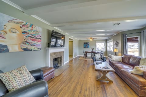 Tulsa Vacation Rental | 3BR | 2BA | Stairs Required | 1,650 Sq Ft