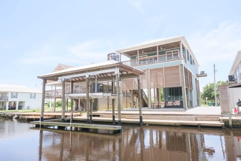 Canal side of home