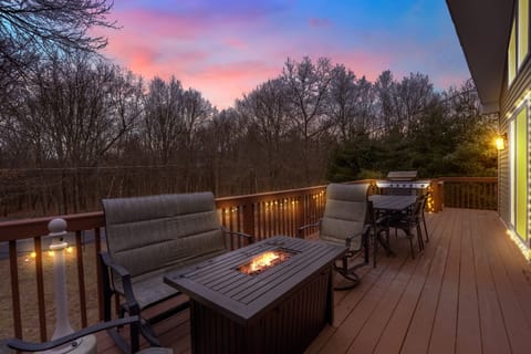 Join family and friends around the fire table on our spacious deck.