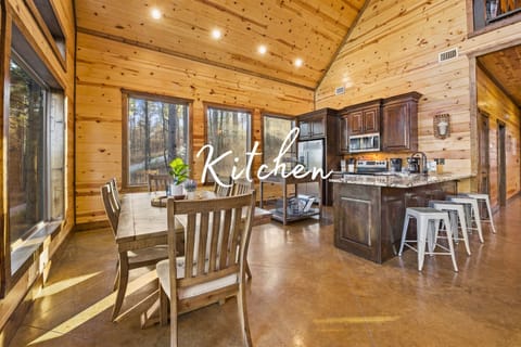 Gather around the dining table for meals with a view.