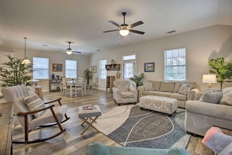 Waveland Vacation Rental | 3BR | 2BA | Steps Required for Access | 1,758 Sq Ft
