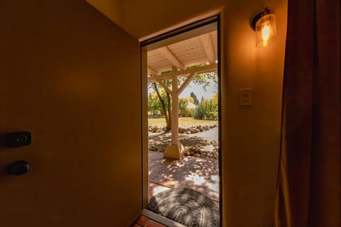 Ground floor access near firepit.