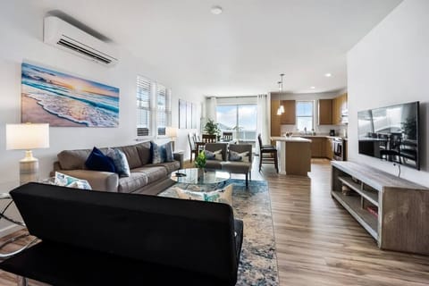 Living Room, dining and kitchen view