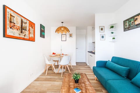 Living room with dining area