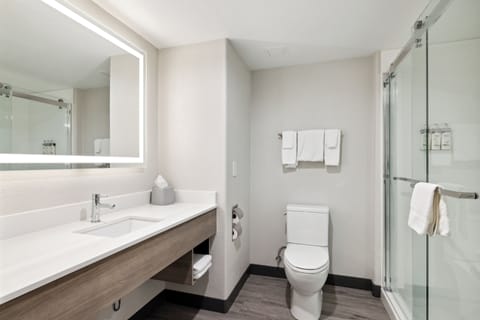 Suite, 1 King Bed | Bathroom | Combined shower/tub, free toiletries, hair dryer