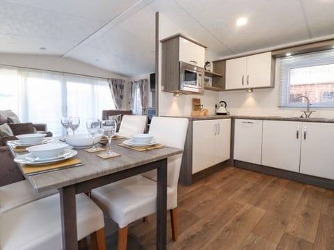 Fridge, dishwasher, electric kettle, toaster