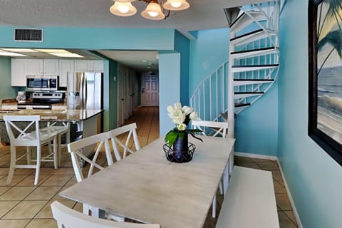 Dining Area - Stairs to Rooftop Balcony