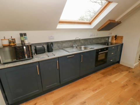 Fridge, dishwasher, cookware/dishes/utensils