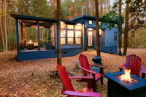 This cozy tiny home, `Delilah,` perched atop Lookout Mountain, offers the perfect retreat surrounded by nature.