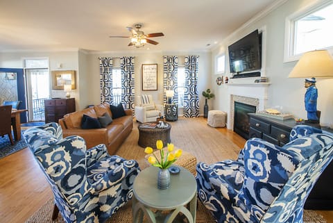 Large and bright first floor living room.