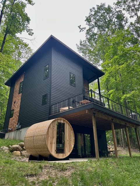 Backyard with Sauna