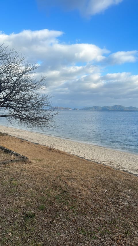 Private beach, white sand