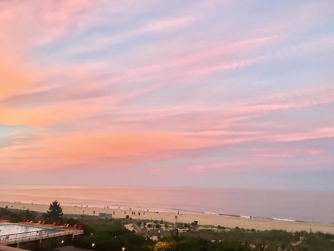 View from private beach balcony