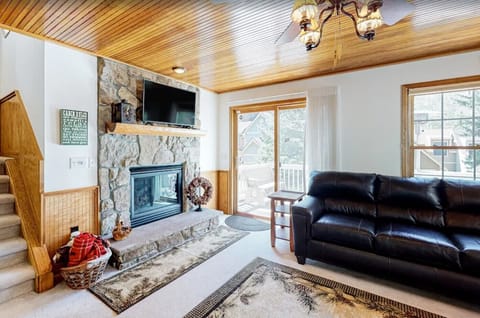 Living Room with Fireplace, main level