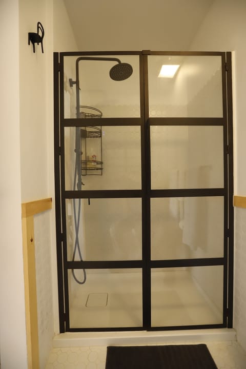 Shower, rainfall showerhead, hair dryer, bidet