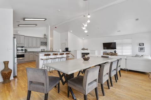 Lots of seating - table and bar seating