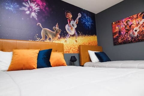 Enchanting Coco-Themed Bedroom: Comfortable Sleep for the Whole Family!