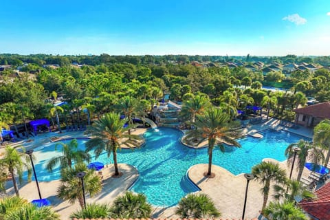 Outdoor pool, a heated pool, sun loungers