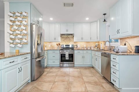 Chef-friendly Kitchen Fully Equipped with Stainless Steel Appliances