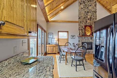 Kitchen view to dining area