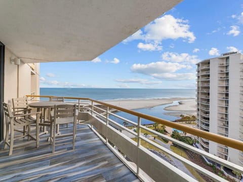 Private balcony off master bedroom and living room