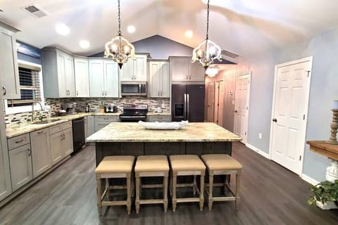 Pull up a stool at the counter for breakfast, snacks, and quick bites