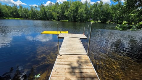 Private 10 ft dock with water mat