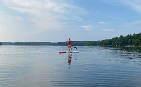 We have two inflatable stand-up paddle boards for our guests. There are so many pretty places to bring them in the area. We share a digital guide with our guests so they can find all our favorite spots.