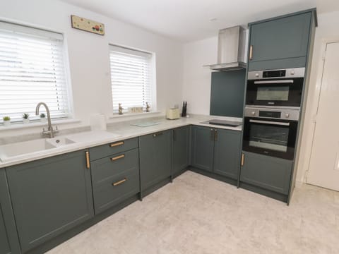 Fridge, dishwasher, electric kettle, toaster