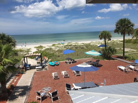Overview of the beach from Apartment #3 in main house