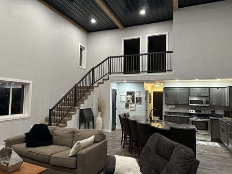 Stepping inside the front door, this is your view.  
